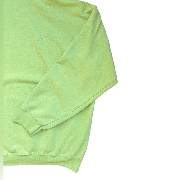 Neon Lime Green Fire Island Hoodie – Vintage Retro Cool! 🌟 size medium - Picture 10 of 11